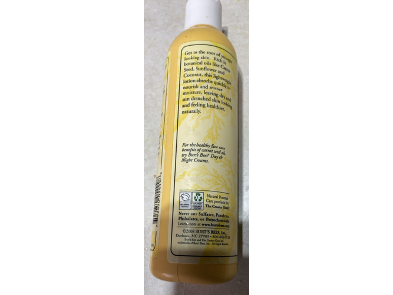 Burt's Bees Healthy Healing Body Lotion, Carrot Nutritive, 8 fl oz/235 mL