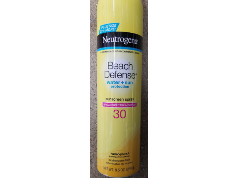 Neutrogena Beach Defense Sunscreen Spray, SPF 30, 8.5 oz/240 g