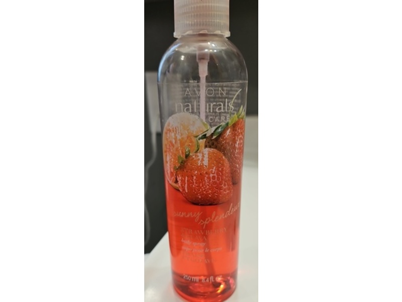Avon Naturals Sunni Splendor Body Spray, Strawberry & Guava, 8.4 fl oz/250 mL