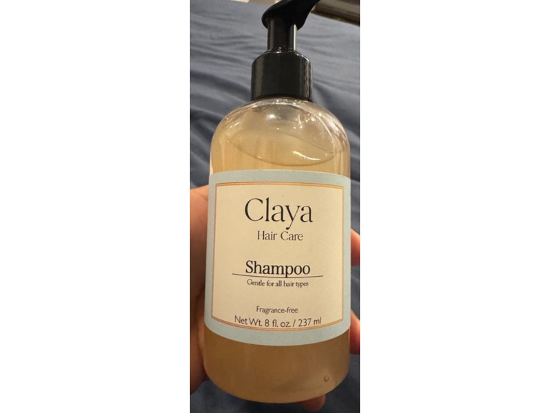 Claya Hair Care Shampoo, Fragrance-Free, 8 fl oz/237 mL