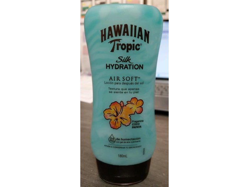 Hawaiian Tropic Silk Hydration Air Soft After Sun Lotion, Coconut Papaya Fragrance, 6 fl oz/180 mL