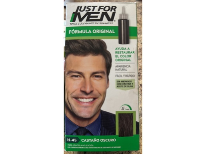 Just For Men Hair Shampoo-In-Color, H-45 Dark Brown, 66 mL