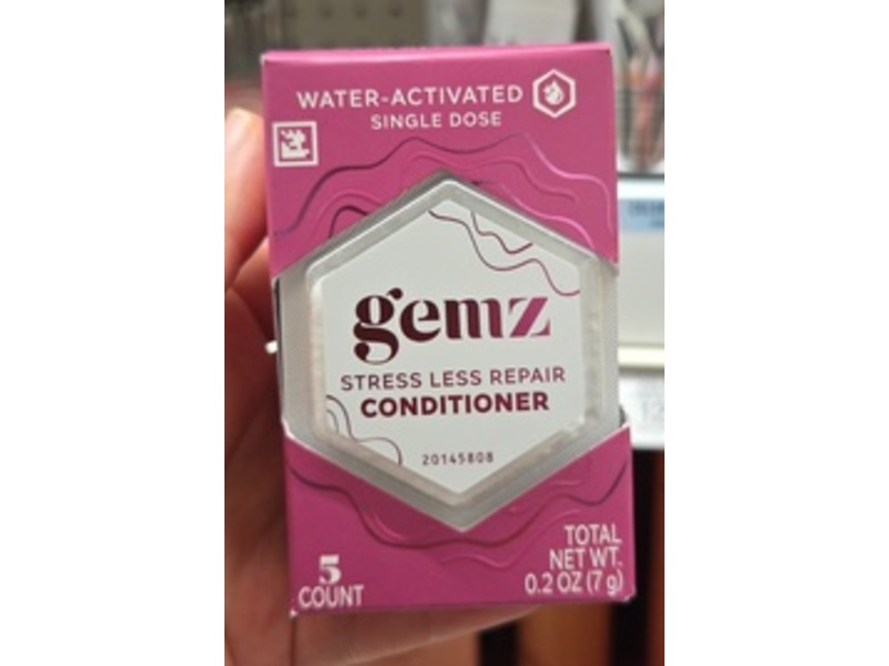Gemz Conditioner, Stress Less Repair, 0.2 oz/7 g, 5 Count