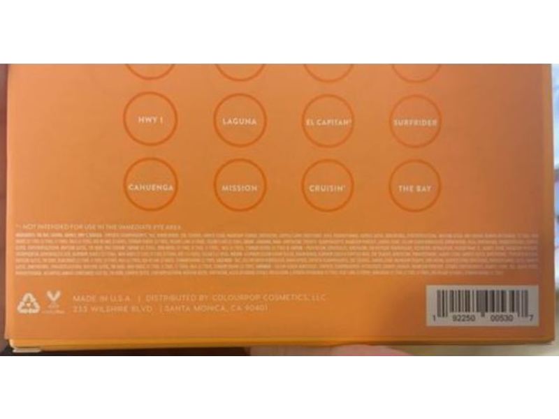 Colourpop California Love Pressed Powder Palette, 0.03 oz