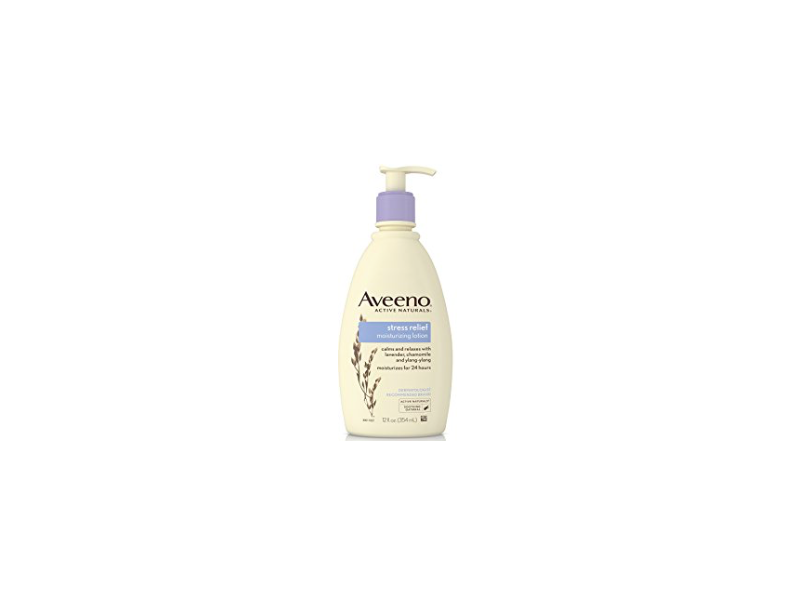 Aveeno Stress Relief Moisturizing Lotion, Lavender Scented, 33 fl oz/975 mL