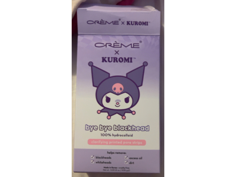 The Cream Shop Kuromi Clarifying Printed Pore Strips, 0.3 oz/9 g