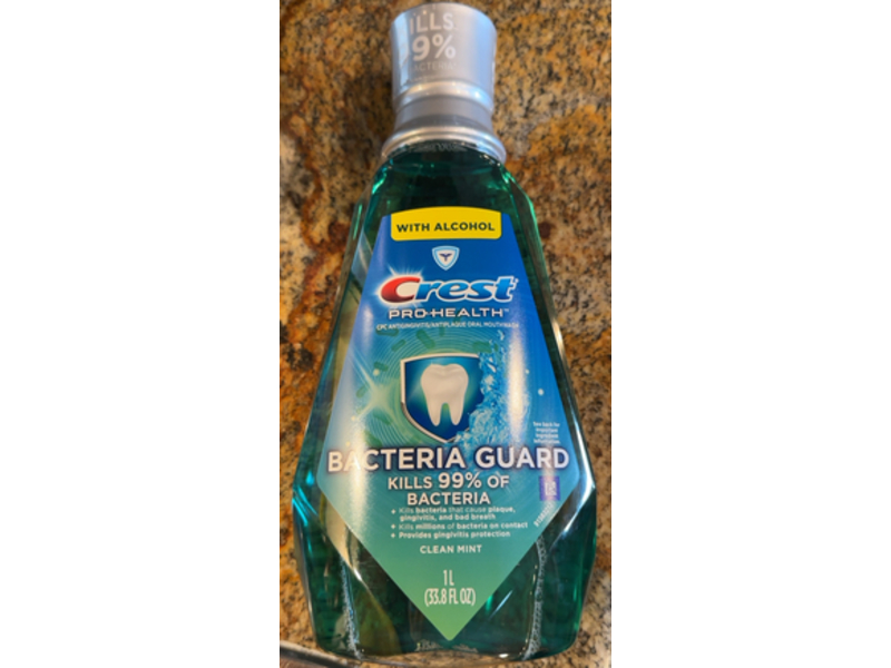Crest Pro-Health Mouthwash, Clean Mint, 33.8 fl oz/1 L