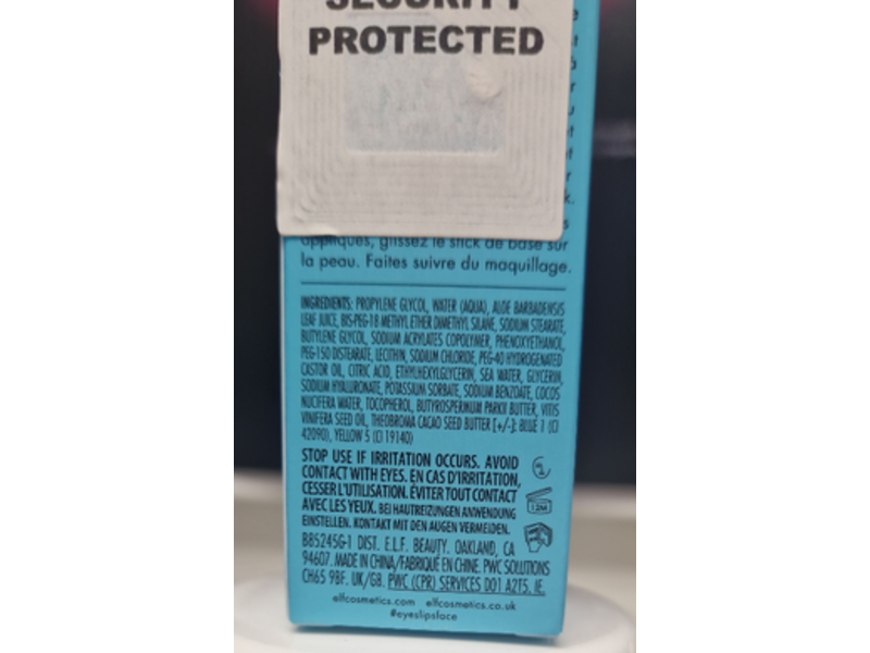 E.I.F Cosmetics Stay Cool Primer Stick, Aloe Water, 0.59 oz/17 g