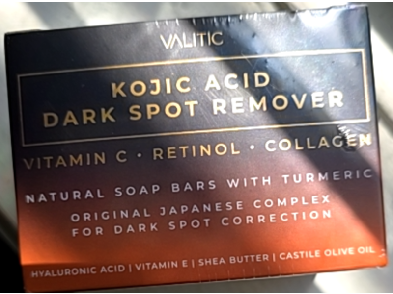 Valitic, Kojic Acid Dark Spot Remover Natural Soap Bars, Pack Of 2