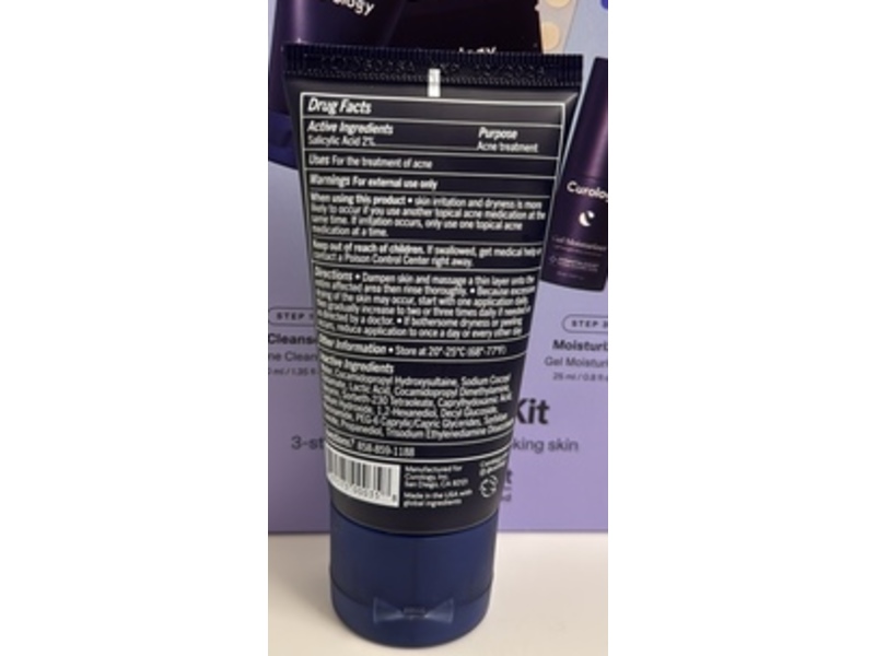 Curology Acne Cleanser, 2% Salicylic Acid, 1.35 fl oz/40 mL