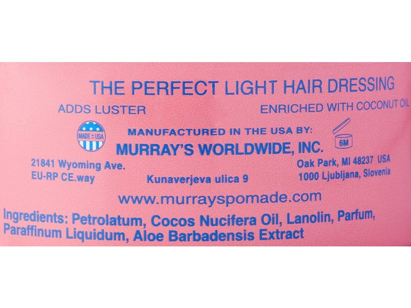 Murray's Hair-Glo, Coconut Oil & Lanolin, 3 oz/85 g