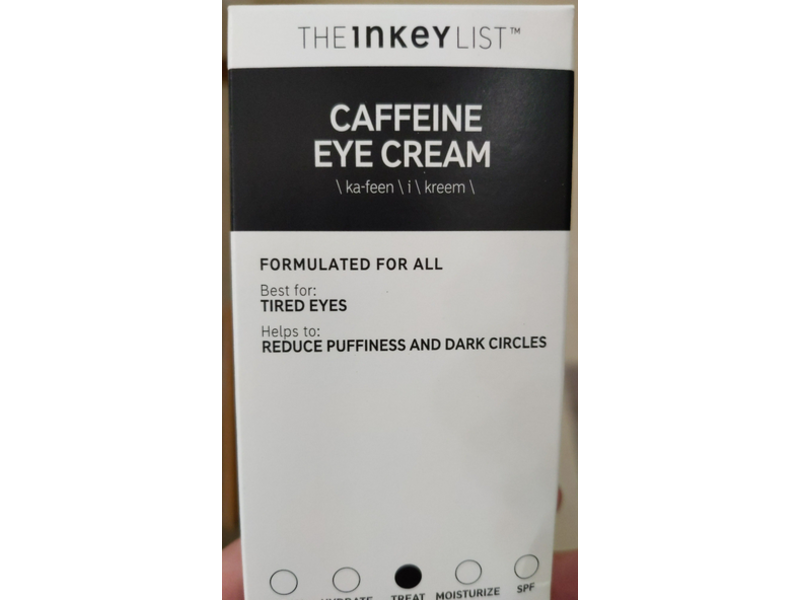The Inkey List Caffeine Eye Cream, 0.5 fl oz/15 mL