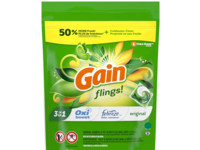 Gain Flings! 3 In 1 Laundry Detergent Pacs, Original, 8 oz/232 g, 12 Count - thumbnail 1