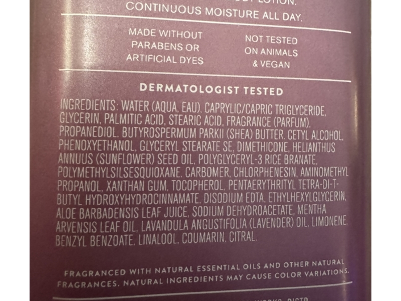 Bath & Body Works Aroma Calming Skies Moisturizing Body Lotion, Lavender & Peppermint, 6.5 fl oz/192 mL