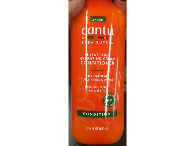 Cantu Hydrating Cream Conditioner, Sulfate-Free, 13.5 fl oz/400 mL