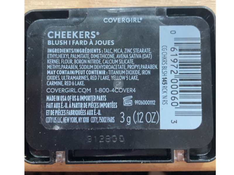 Covergirl Cheekers Blush, 145 Rock 'N Rose, 0.12 oz/3 g