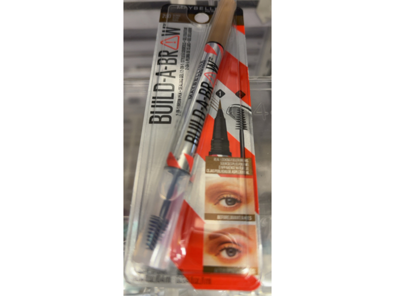 Maybelline Build-A-Brow 2-in-1 Eyebrow Pen & Sealing brow Gel, Blonde, 0.05 fl oz