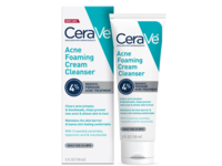 CeraVe Acne Foaming Cleanser, 4% Benzoyl Peroxide Gel, 5 fl oz/150 mL - thumbnail 1