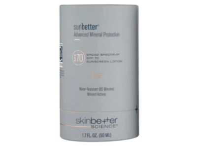 Skin Better Science Sunbetter Advanced Mineral Protection Sunscreen Lotion, SPF 70, 1.7 fl oz/50 mL