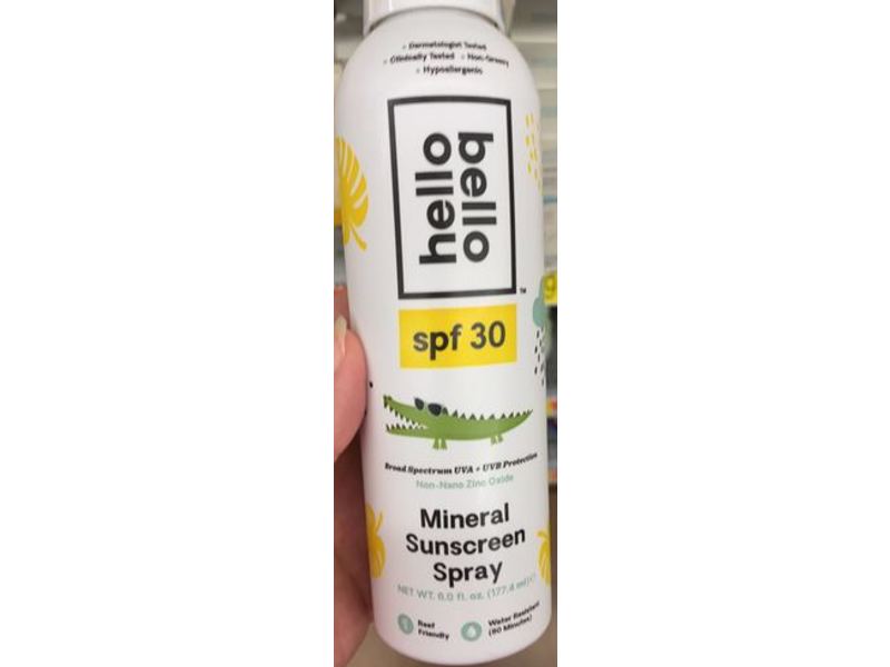 Hello Bello Kid's Mineral Sunscreen Spray, SPF 30, 6 fl oz (177.4 mL)