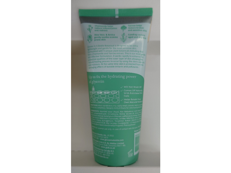 Gloves In A Bottle Botanical Hand Shielding Lotion, 3.4 fl oz/100 mL