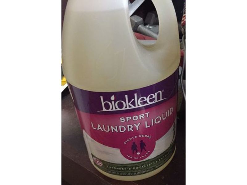Biokleen Sports Laundry Liquid, Lavender & Eucalyptus Extracts, 128 Loads, 64 fl oz/1.89 L