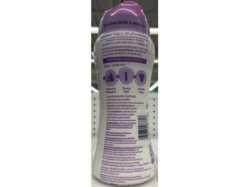 Downy Light Laundry Scent Booster, White Lavender, 13.4 oz/379 g