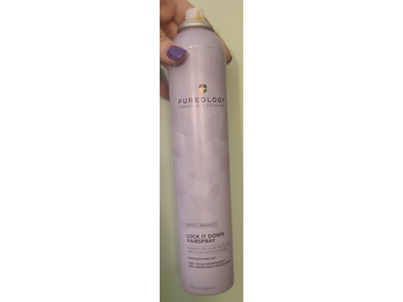 Pureology Style+Protect Lock It Down Hairspray, 11 oz/365 mL