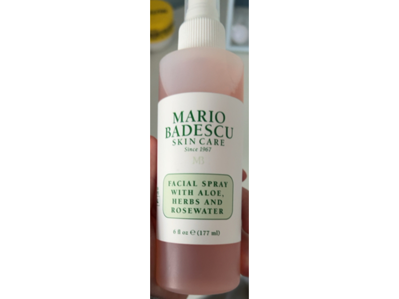 Mario Badescu Facial Spray, Aloe Herbs & Rose Water, 6 fl oz/ 177 mL