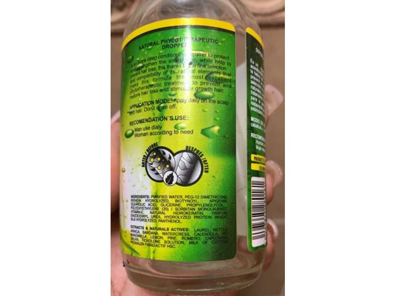 Crece Pelo Gotero Natural Phytoterapeutic Dropper, 4.25 fl oz/120 mL