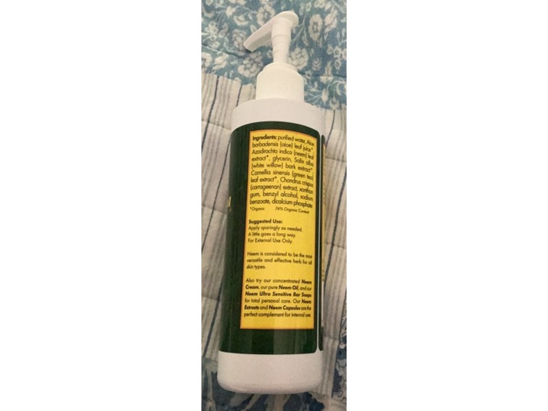 Neem Aura Naturals, Neem Aloe Gel, 8 fl oz/236 mL