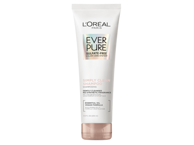 L'Oreal Paris Ever Pure Shampoo, Simply Clean, 8.5 fl oz/250 mL