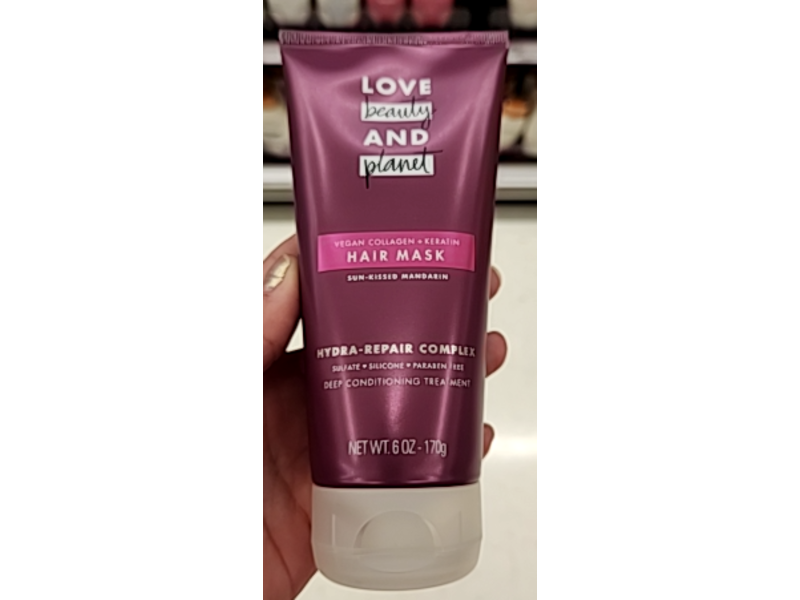 Love Beauty & Planet Hair Mask, Sun Kissed Mandarin, 6.0 oz/170 g