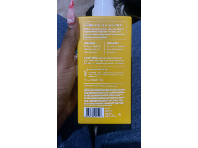 Medix 5.5 Firming + Brightening Cream, Vitamin C + Turmeric, 15 fl oz/444 mL