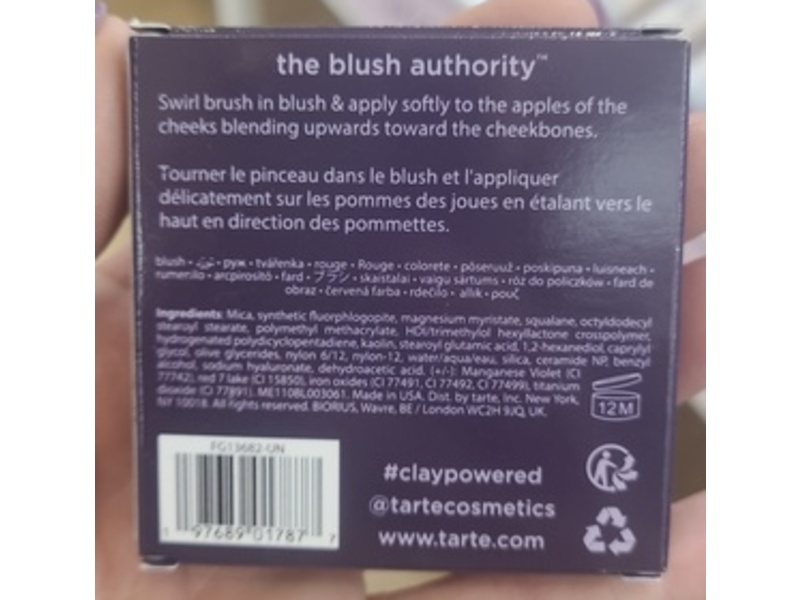 Tarte Amazonian Clay 12-Hour Blush, Enchanted, 0.12 oz/3.6 g