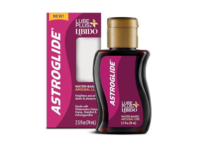 Astroglide Lube Plus Libido Water Based Arousal Lube, 2.5 fl oz/74 mL