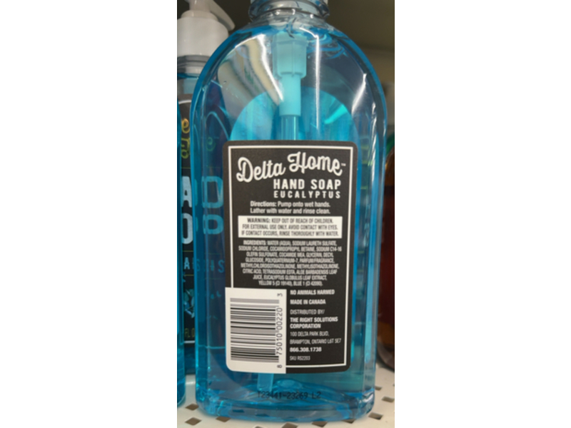 Delta Home Hand Soap, Eucalyptus, 16 fl oz/473 mL