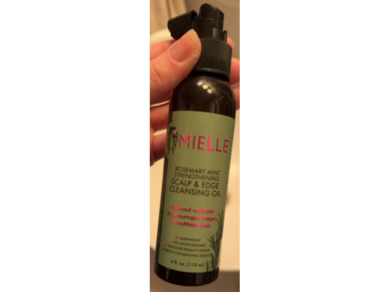 Mielle Scalp & Edge Cleansing Oil, Rosemary Mint, 4 fl oz/118 mL