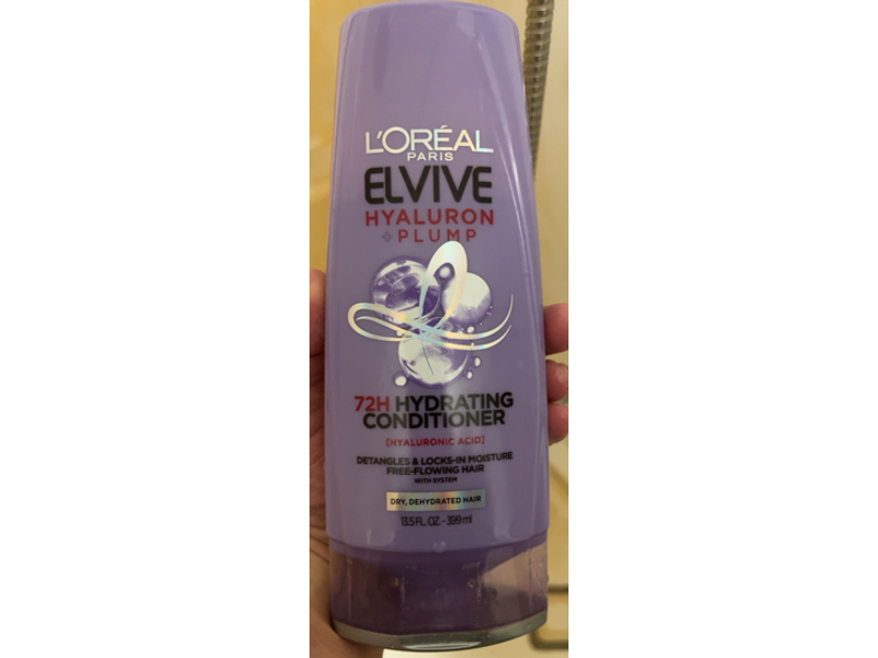 L'Oreal Paris Elvive Hyaluron Plump Hydrating Conditiner, 13.5 fl oz/399 mL