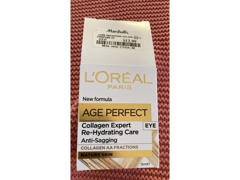 Loreal Paris Age Perfect Re Hydration Care Eye Cream. 0.5 oz/15 mL