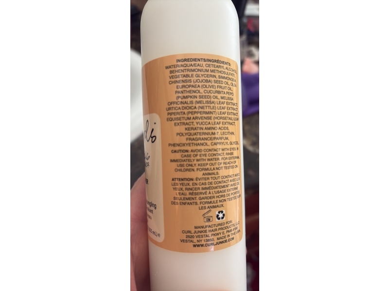 Curl Junkie Beauticurls Strengthening Hair Conditioner, Coconut Scent,12 fl oz/355 mL