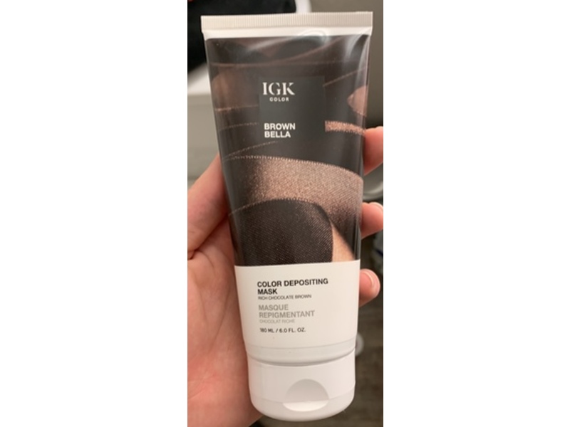 IGK Color Depositing Mask, Brown Bella, 6.0 fl oz/180 mL