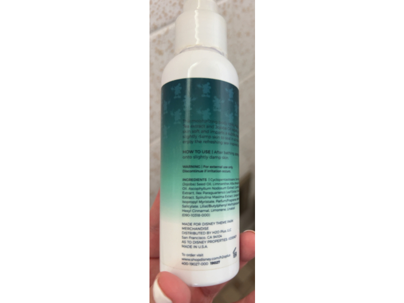 Disney Resorts H2O+ Beauty Body Gloss, Sea Salt, 4 fl oz/120 mL