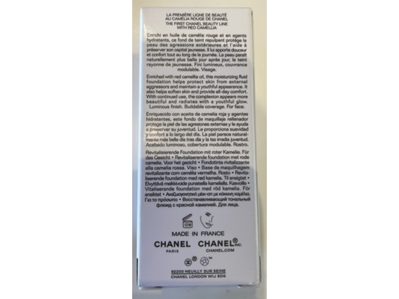 Chanel No.1 Red Camellia Revitalising Foundation, BD21, 1 fl oz/30 mL