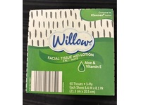 Willow Facial Tissue With Lotion, Aloe & Vitamin E, 60 Count - Image 2