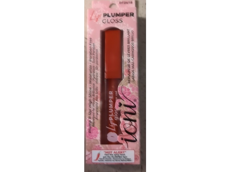 Ioni Lip Plumper Gloss, Hot Alert, 0.15 fl oz/4.5 mL.
