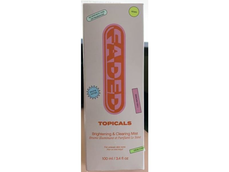Topicals Faded Brightening & Clearing Mist, 3.4 fl oz/100 mL
