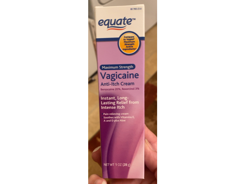 Equate Vagicaine Anti-Itch Cream, 1 oz/28 g