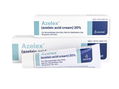 Azelex (azelaic acid cream) 20%, 30 g, Almirall (Rx)