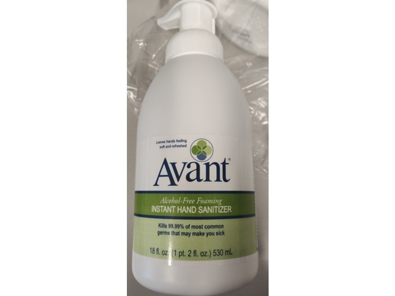 Avant Foaming Instant Hand Sanitizer, 18 fl oz/530 mL, Pack Of 2